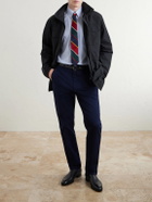 Dunhill - Straight-Leg Cotton-Blend Twill Trousers - Blue