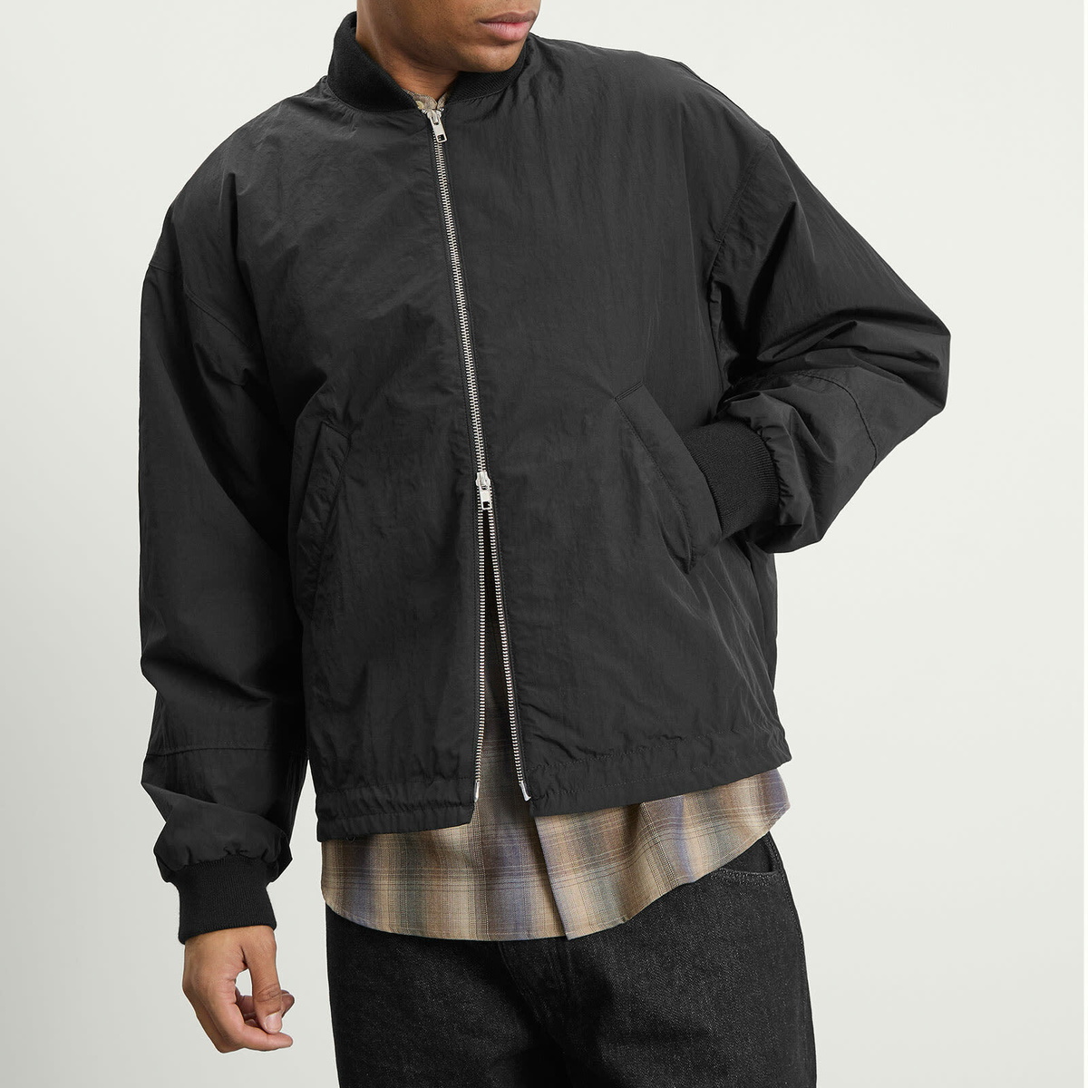 YMC Men's Basement Bomber Jacket in Black