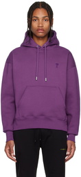 AMI Paris Purple Ami De Cœur Hoodie