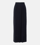 Max Mara Pleated virgin wool wide-leg pants