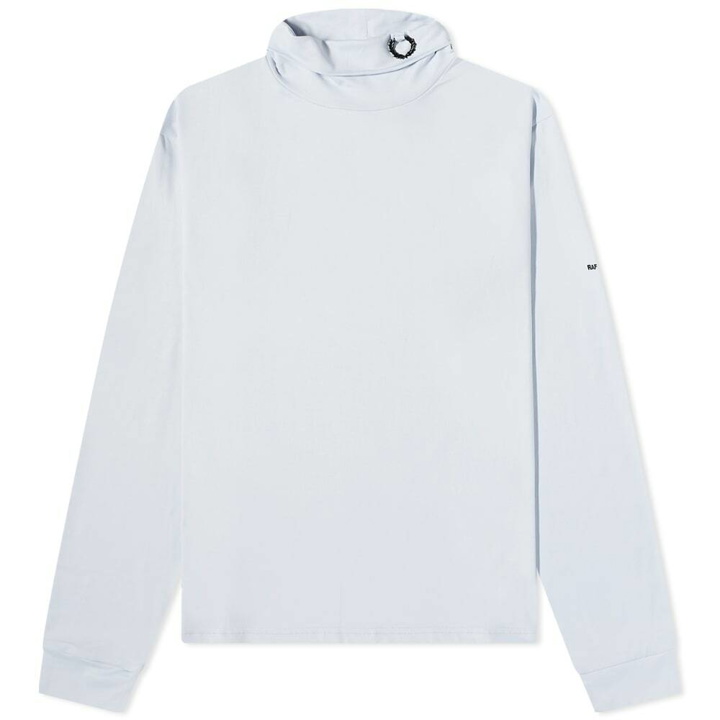 Photo: Fred Perry x Raf Simons Roll Neck Top in Cloud Blue