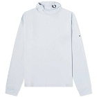 Fred Perry x Raf Simons Roll Neck Top in Cloud Blue