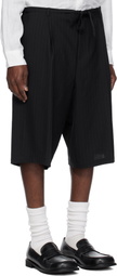 SOSHIOTSUKI Navy Wool Judo Shorts