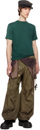 YAKU Khaki & Brown Journey Trousers