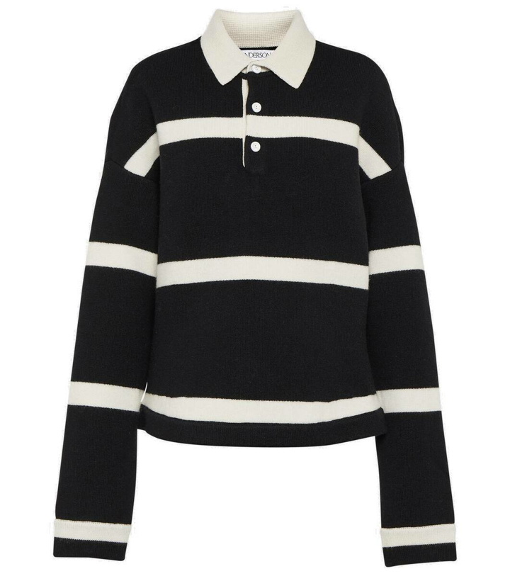 Photo: JW Anderson Striped wool-blend polo sweater