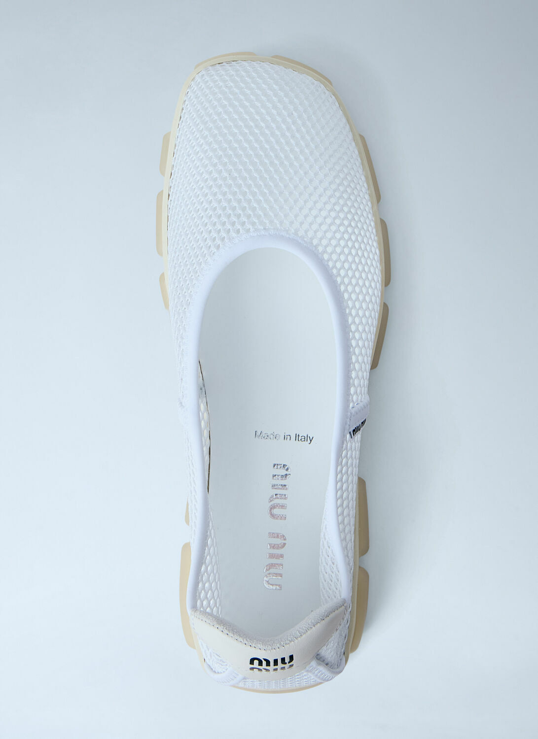 Miu Miu Mesh Slip-On Flats