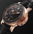 Panerai - Submersible Automatic 42mm Goldtech and Alligator Watch, Ref. No. PAM00974 - Black