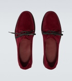 Saman Amel City Moc suede boat shoes