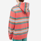 Polo Ralph Lauren Men's Garment Washed Stripe Hoody in Starbosrd Red Multi