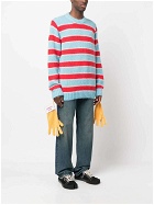 CHARLES JEFFREY LOVERBOY - Striped Wool Blend Sweater