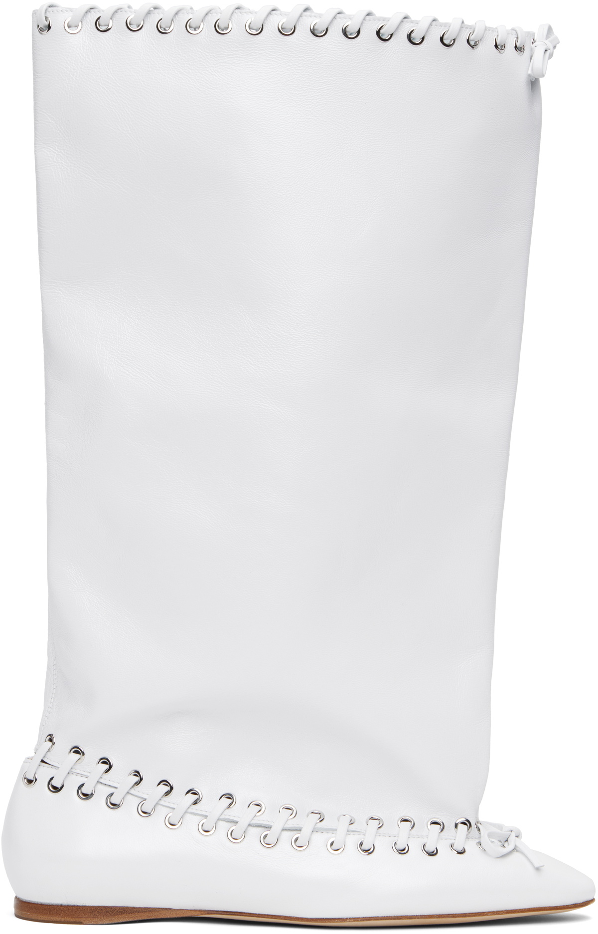 ALL-IN White Level Flat Boots