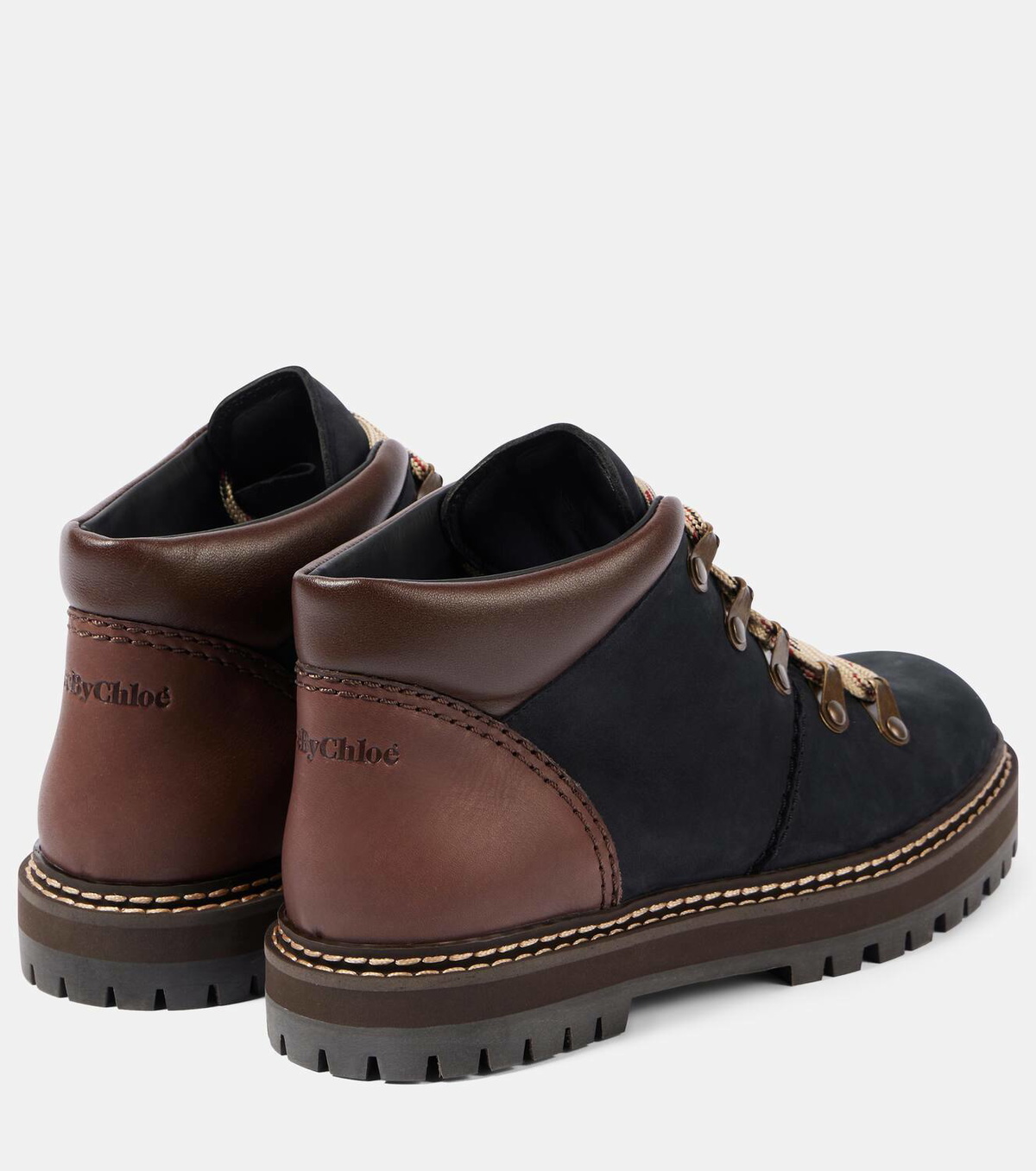 See By Chloé Eileen leather hiking boots