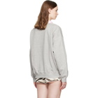 GANNI Gray Forest Teddy Sweatshirt