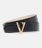 Versace Logo leather belt