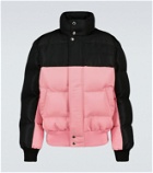 Alexander McQueen Graffiti colorblocked puffer jacket