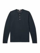 Massimo Alba - Manchester Cotton-Jersey Henley T-Shirt - Blue