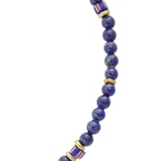 Mikia - Gold-Tone and Multi-Stone Bracelet - Blue