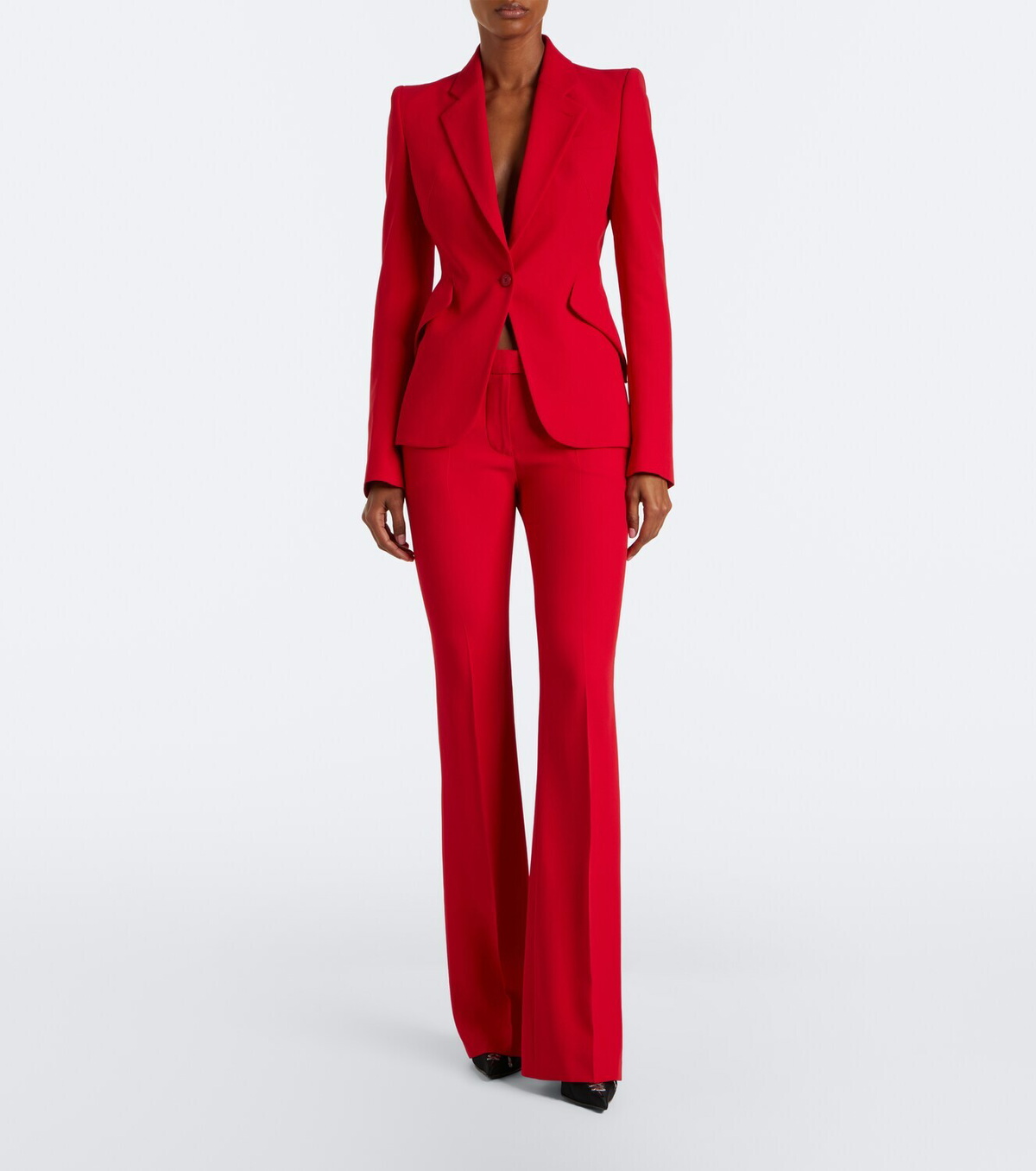 McQueen Crêpe bootcut pants