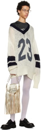 Vaquera White & Navy Cheer Sweater