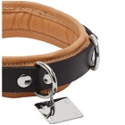 Guidi Black Leather Dog Collar