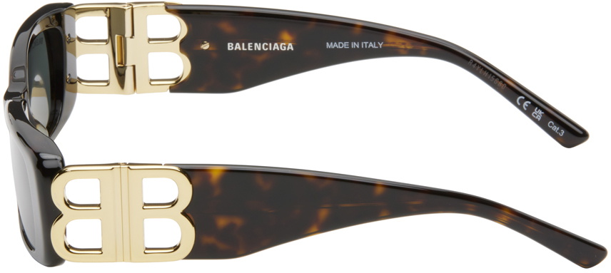 Balenciaga Brown Black Dynasty Rectangle Sunglasses Balenciaga balenciaga-brown-black-dynasty-rectangle-sunglasses-balenciaga