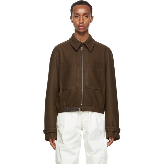 Photo: Lemaire Brown Wool Zipped Jacket