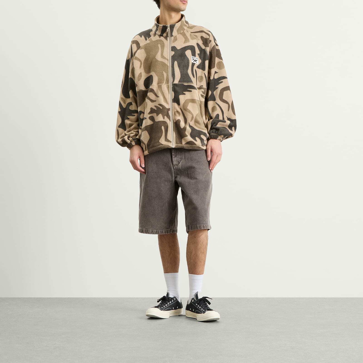 By Parra Men's Just Like Heaven Fleece Jacket in Sand
