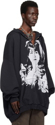 VAQUERA Black Giant Zip Hoodie