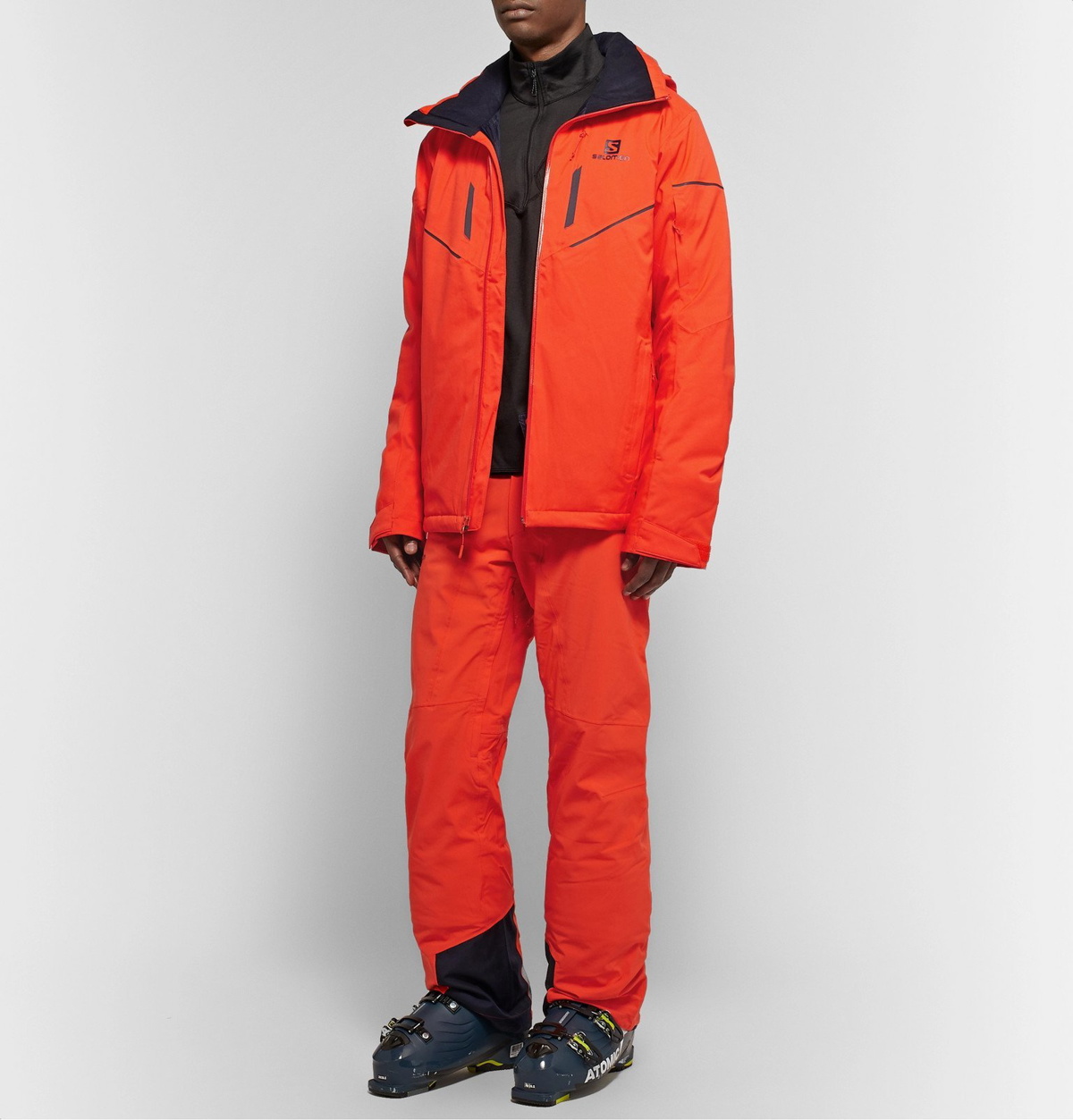omfatte midnat fordom Salomon - Stormrace Hooded Ski Jacket - Orange Salomon