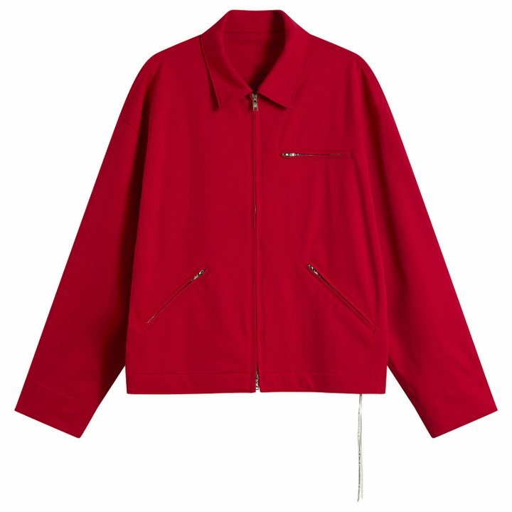 Photo: MASTERMIND WORLD Men's Jersey Detroit Jacket in Red