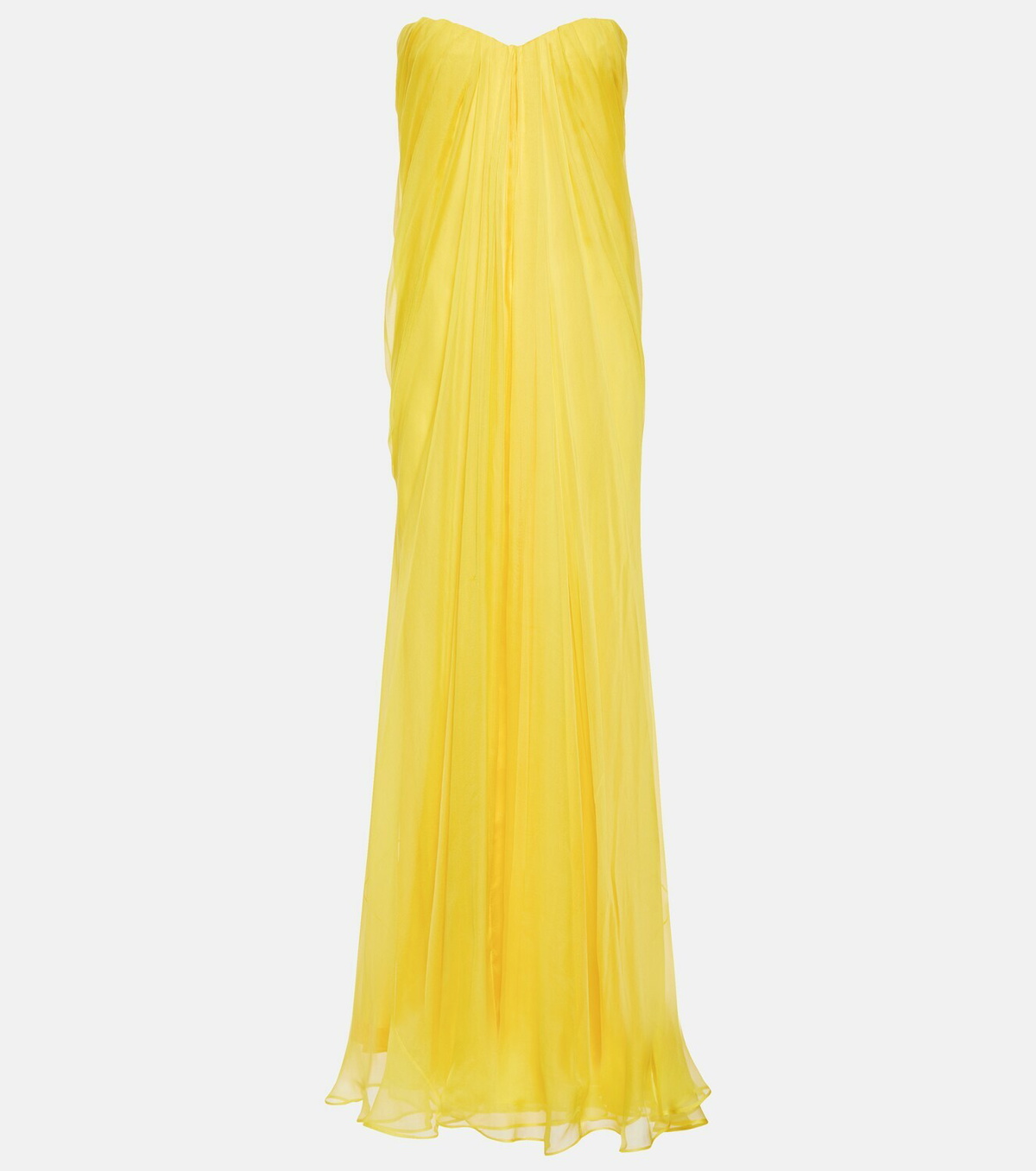 Alexander McQueen Draped silk chiffon gown Alexander McQueen Alexander McQueen Draped silk chiffon gown Alexander McQueen