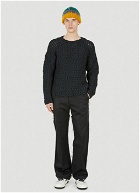 Open Knit Sweater in Black