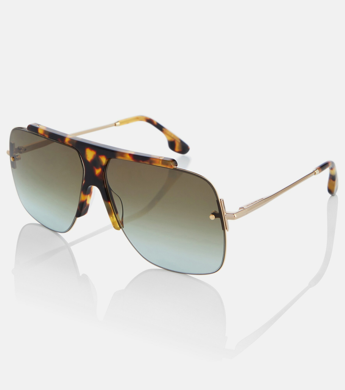 Victoria Beckham Gray Metal Sunglasses main image 1