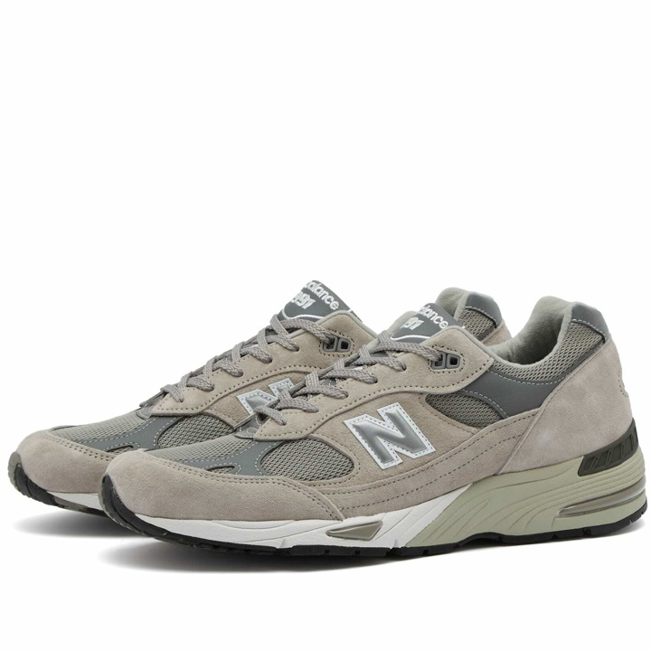 Photo: New Balance Men's M991GL - Made in England Sneakers in Grey/Silver