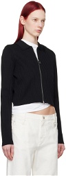 Wooyoungmi Black Cropped Cardigan