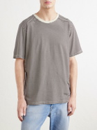 Folk - Striped Cotton-Jersey T-Shirt - Brown