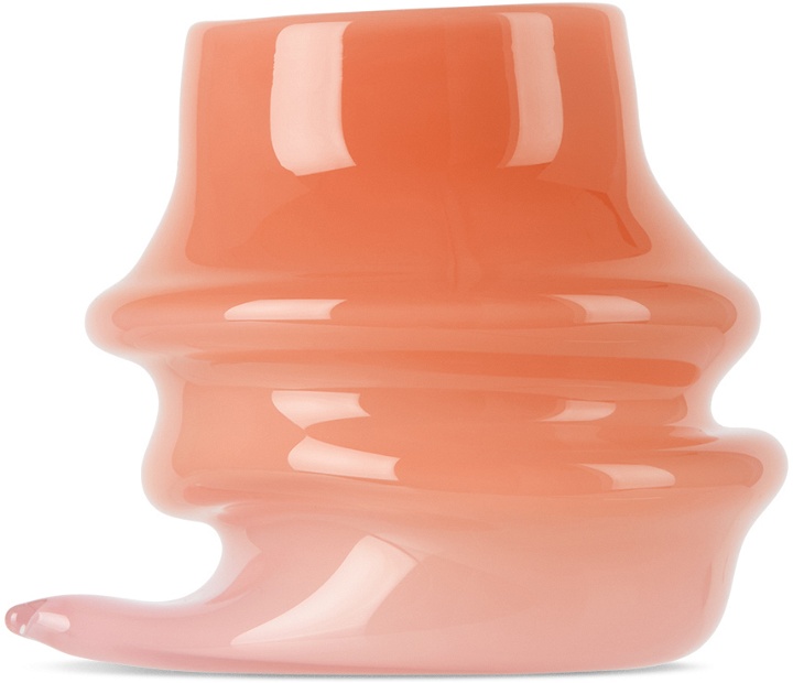 Photo: Sticky Glass Orange & Pink Deflated #6 Cup