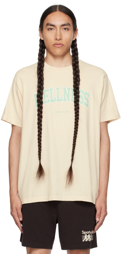 Photo: Sporty & Rich Off-White Wellness Ivy T-Shirt