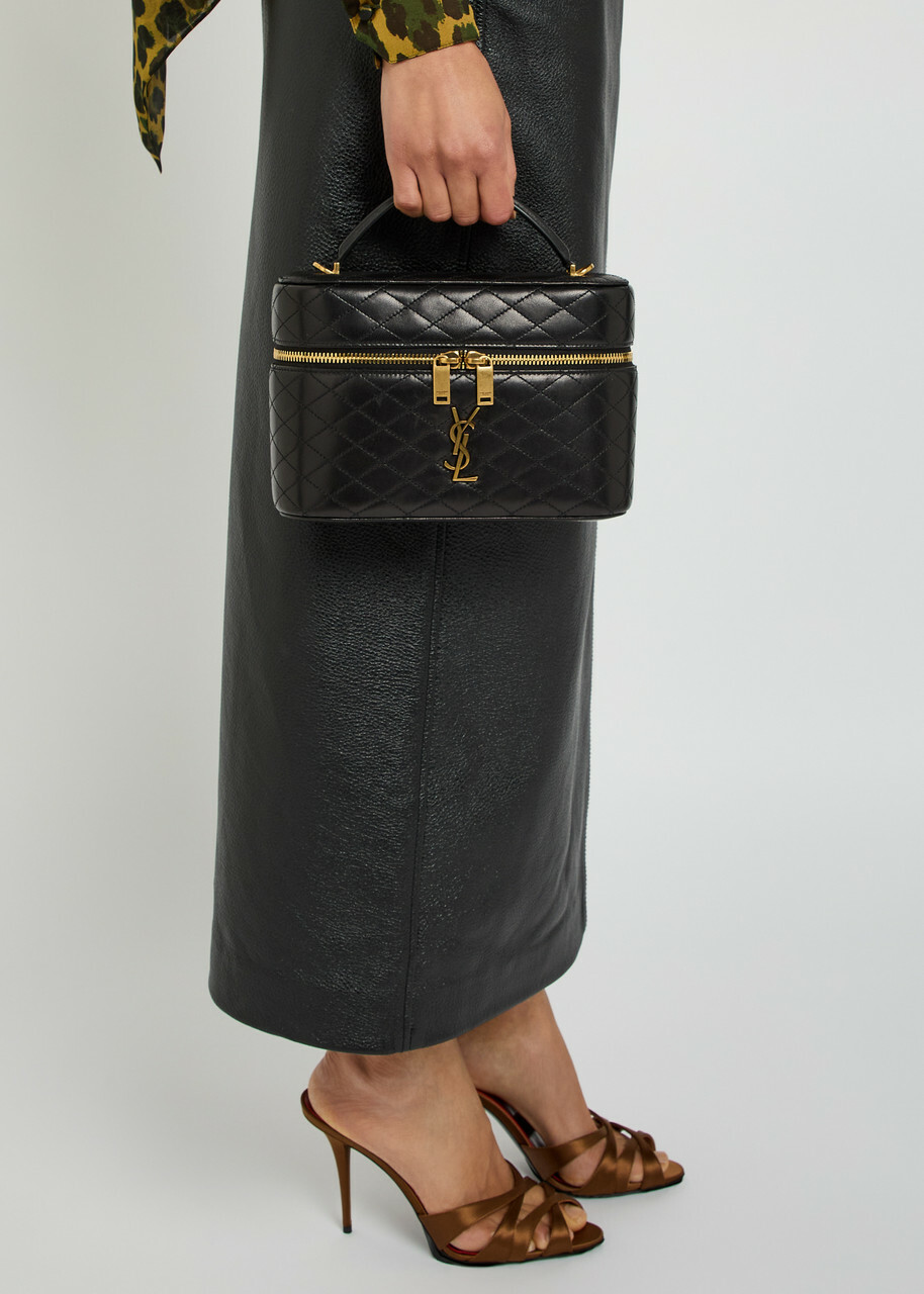 Saint Laurent Gaby Large Quilted Leather top Handle bag - Black - One Size