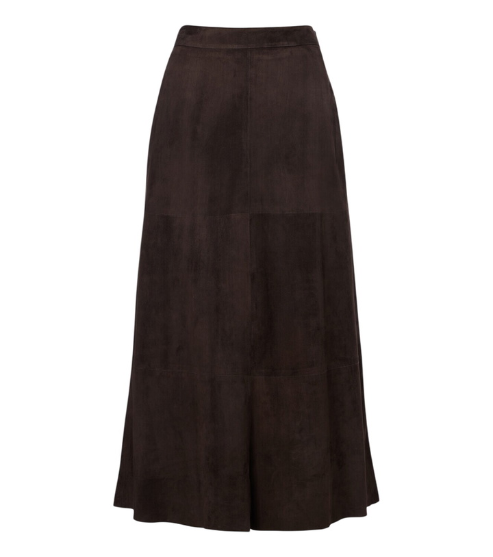 Photo: 'S Max Mara Suede midi skirt