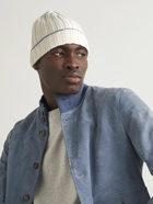 Brunello Cucinelli - Ribbed Cashmere Beanie - Neutrals