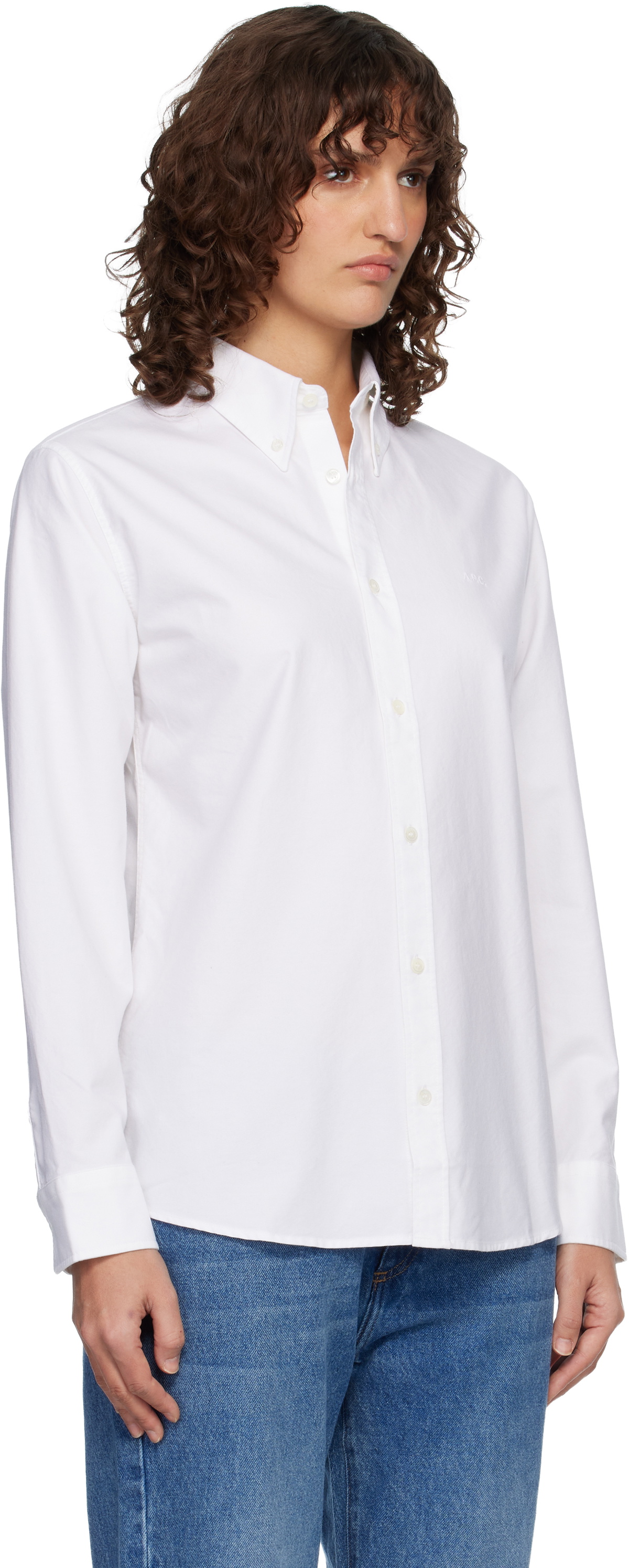 A.P.C. White Kayla Shirt