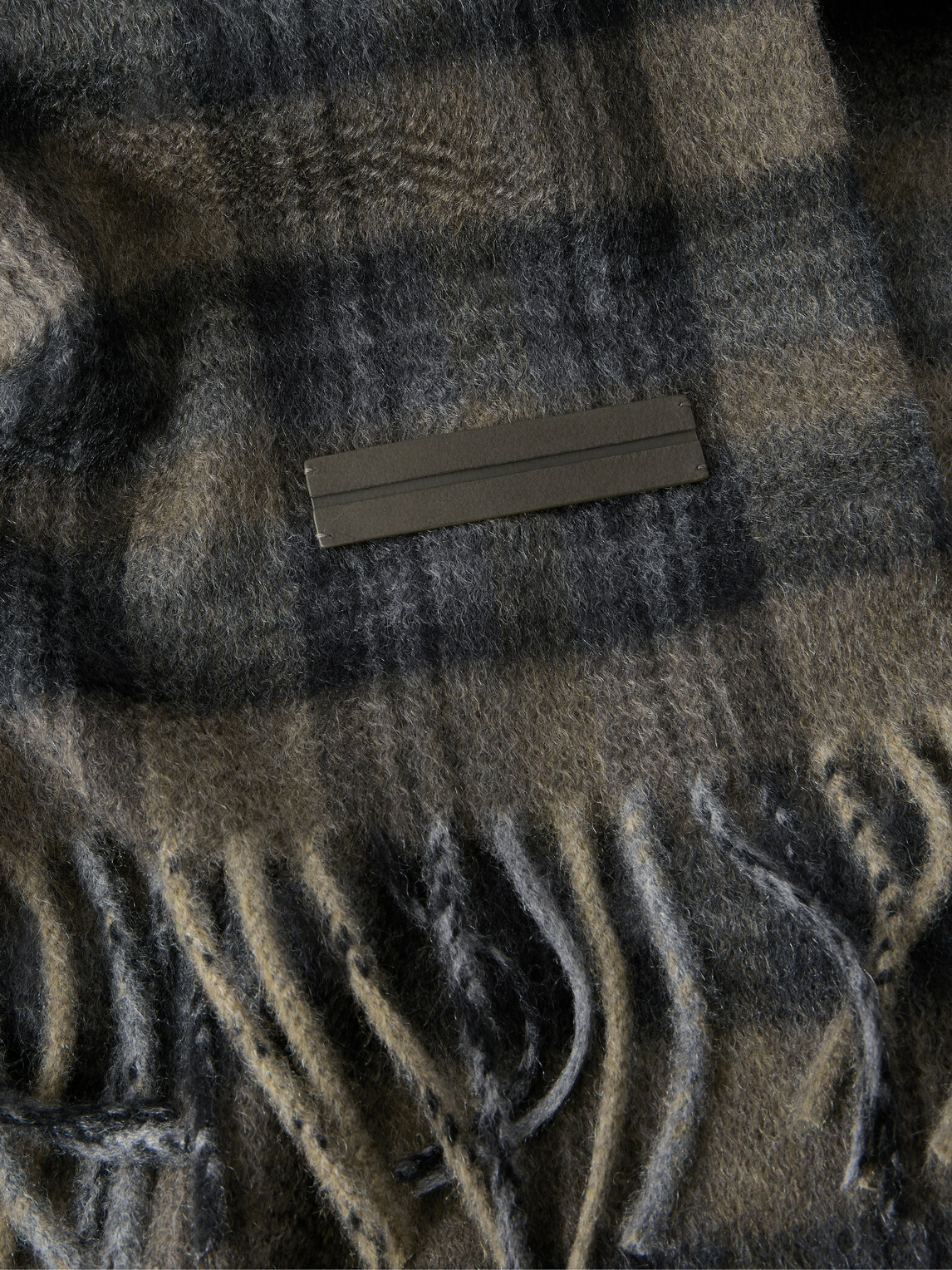 Zegna - Checked Brushed Cashmere Scarf