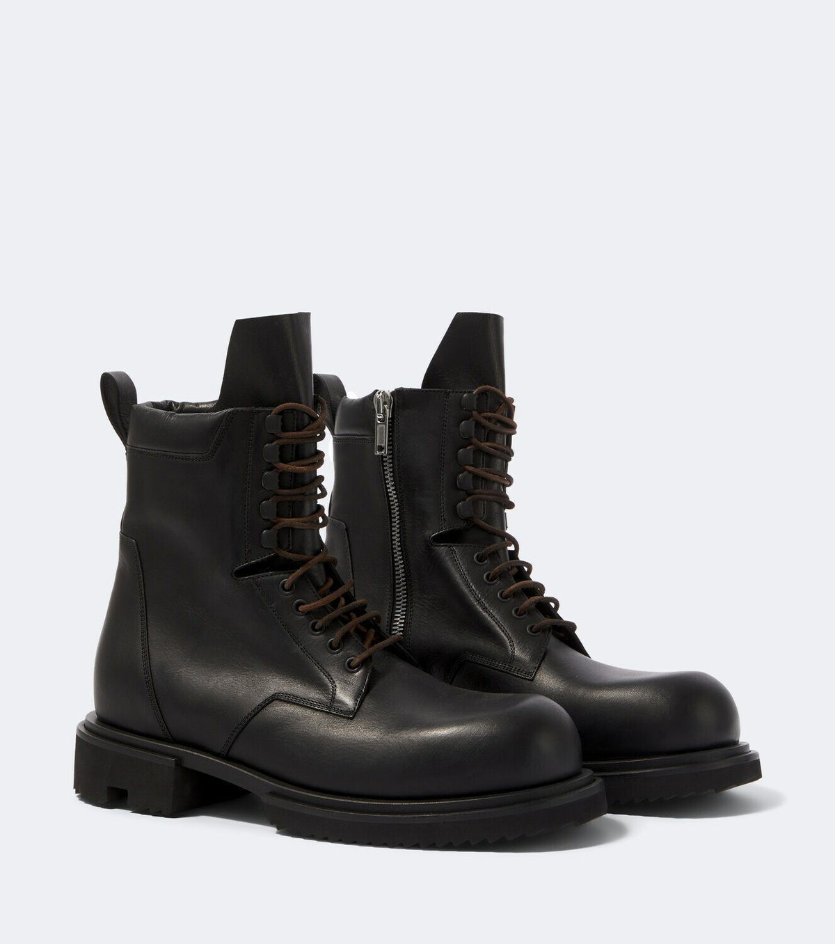 Rick Owens Army Gabe leather combat boots