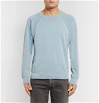 TOM FORD - Garment-Dyed Loopback Cotton-Jersey Sweatshirt - Blue