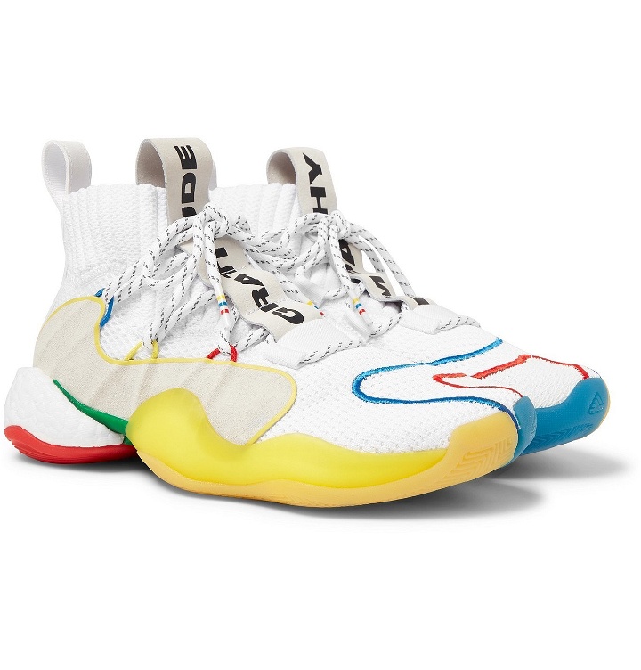Photo: adidas Consortium - Pharrell Williams Crazy BYW LVL X Mesh Sneakers - White