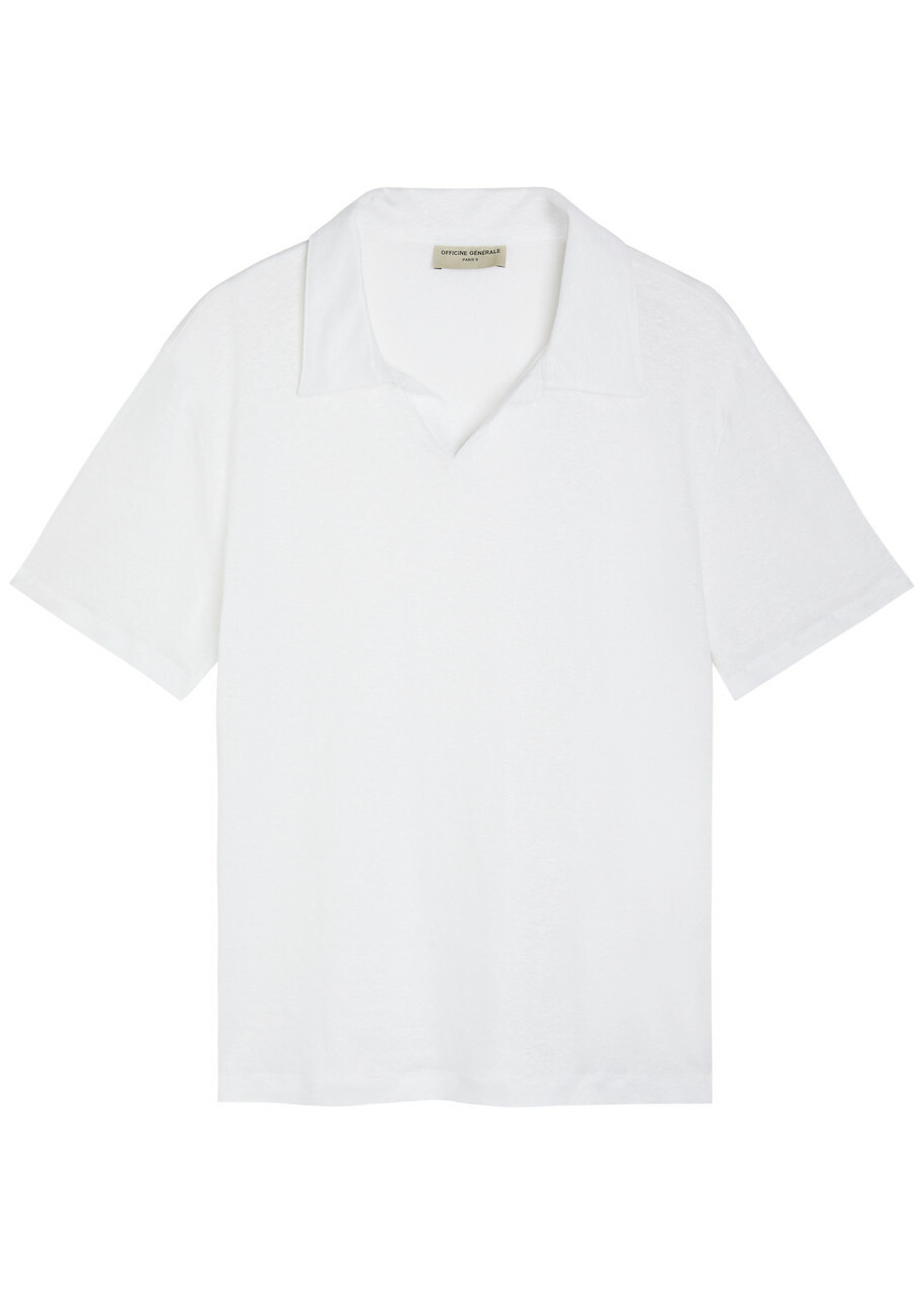 Officine Générale Boris Linen T-shirt White