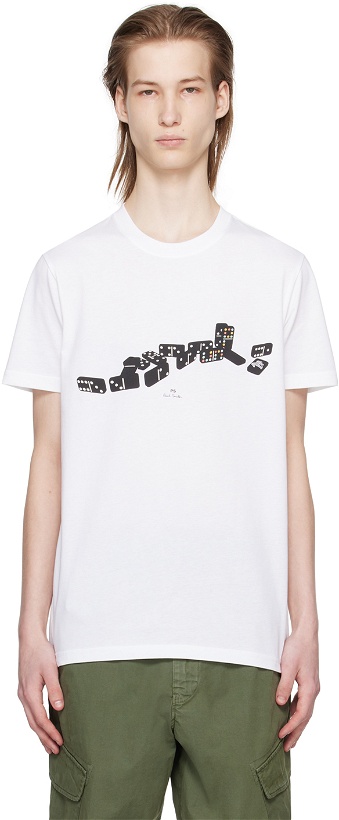 Photo: PS by Paul Smith White Domino T-Shirt