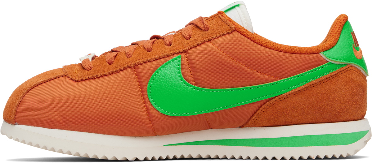 Nike Orange Cortez Textile Sneakers