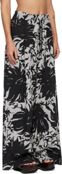 Dries Van Noten Black & White Loose Sweatpants